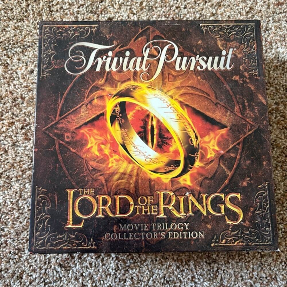 Parker Brothers Trivial Pursuit: The Lord of The Rings Board Game 100% Complete